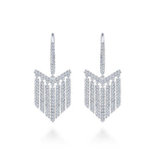 Load image into Gallery viewer, Gabriel &amp; Co. Art Moderne White Gold Earrings (0.91 CTW)