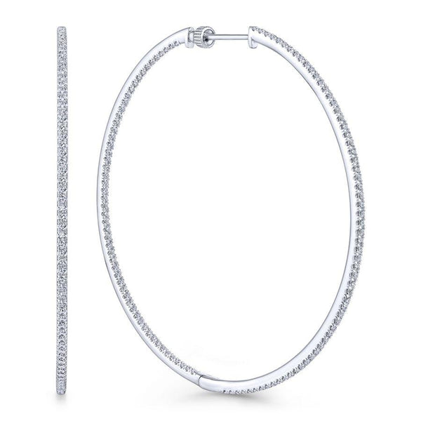 Gabriel & Co. Contemporary White Gold Earrings (2.34 CTW)