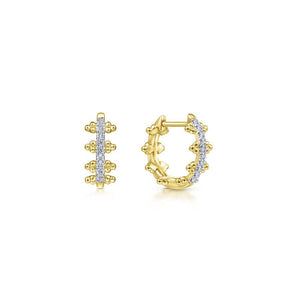 Gabriel & Co. Bujukan Yellow Gold Earrings (0.1 CTW)
