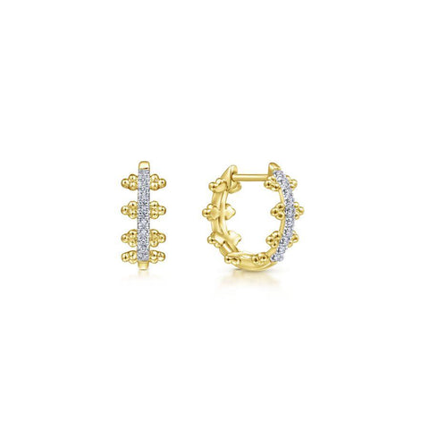 Gabriel & Co. Bujukan Yellow Gold Earrings (0.1 CTW)