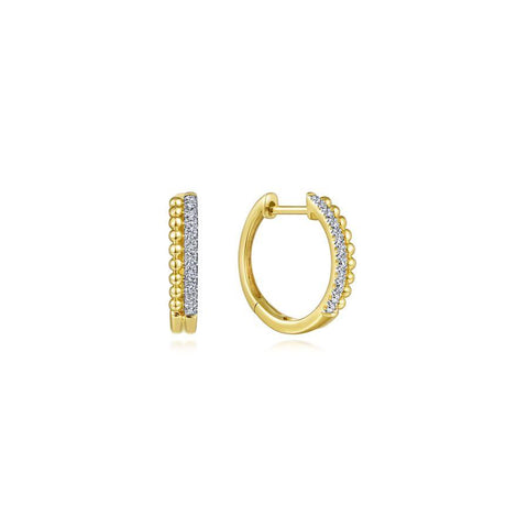 Gabriel & Co. Bujukan Yellow Gold Earrings (0.11 CTW)