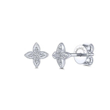 Load image into Gallery viewer, Gabriel &amp; Co. Trends White Gold Earrings (0.05 CTW)