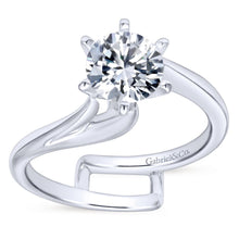 Load image into Gallery viewer, Gabriel Bridal Collection White Gold Bypass Engagement Ring