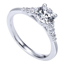 Load image into Gallery viewer, Gabriel Bridal Collection White Gold Straight Engagement Ring (0.25 ctw)