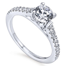 Load image into Gallery viewer, Gabriel Contemporary Collection White Gold Straight Engagement Ring (0.28 CTW)
