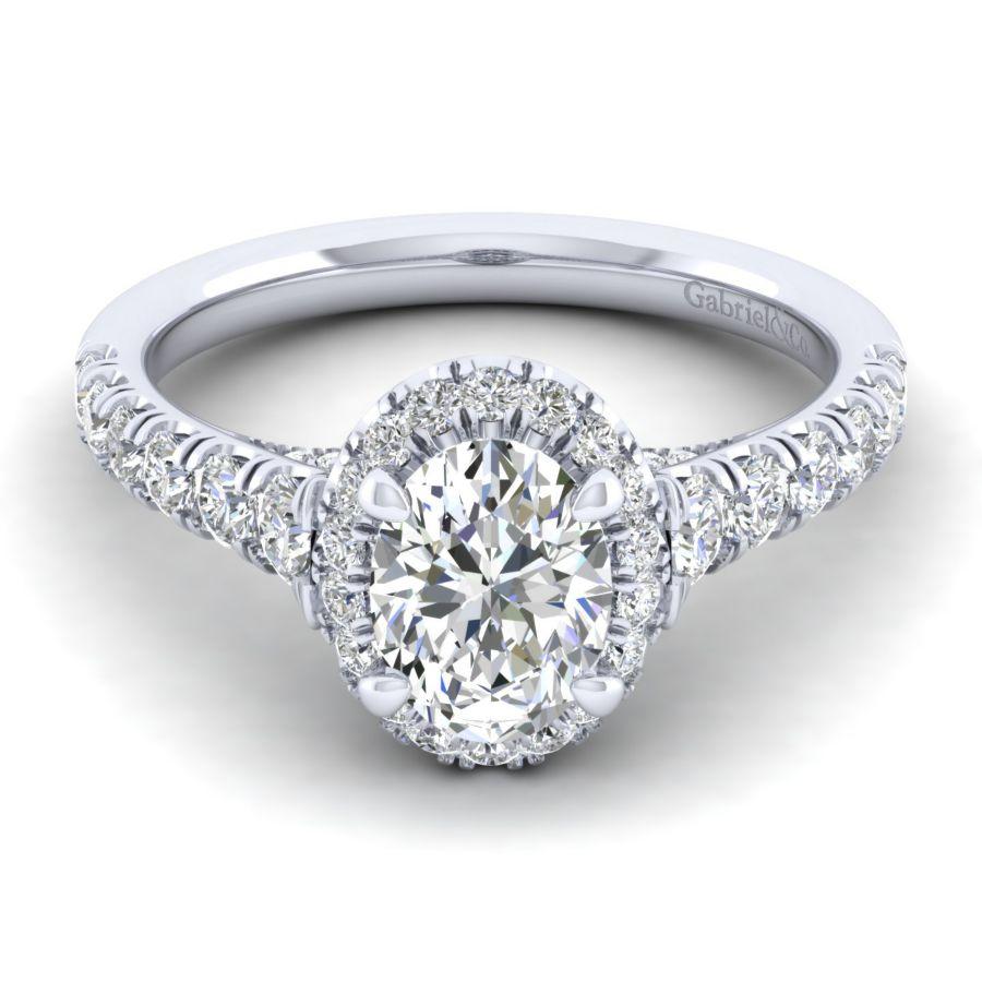 Entwined halo diamond ring Clearance