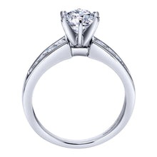Load image into Gallery viewer, Gabriel Bridal Collection White Gold Straight Engagement Ring (0.41 ctw)