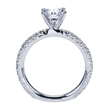 Load image into Gallery viewer, Gabriel Bridal Collection White Gold Straight Engagement Ring (0.42 ctw)