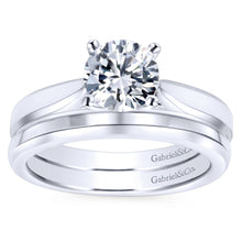 Load image into Gallery viewer, Gabriel Bridal Collection White Gold Round Solitaire Engagement Ring with Trellis Setting