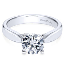 Load image into Gallery viewer, Gabriel Bridal Collection White Gold Round Solitaire Engagement Ring