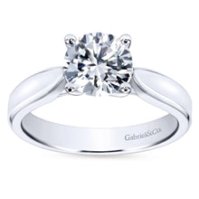 Load image into Gallery viewer, Gabriel Bridal Collection White Gold Round Solitaire Engagement Ring