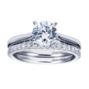 Gabriel Bridal Collection White Gold Solitaire Engagement Ring