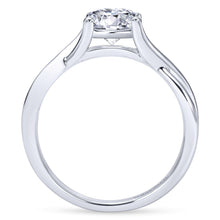 Load image into Gallery viewer, Gabriel Bridal Collection White Gold Polished Criss Cross Engagement Ring