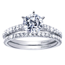 Load image into Gallery viewer, Gabriel Bridal Collection White Gold Straight Engagement Ring (0.36 ctw)