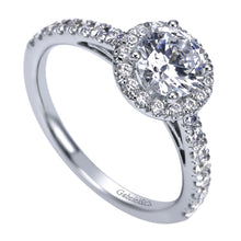 Load image into Gallery viewer, Gabriel Bridal Collection White Gold Halo Engagement Ring (0.41 ctw)