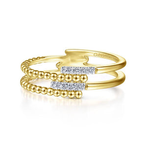 Gabriel & Co. Bujukan Yellow Gold Jewelry Ring (0.05 CTW)