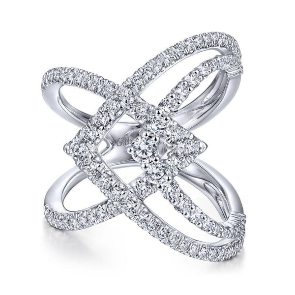 Gabriel & Co. Kaslique White Gold Jewelry Ring (1.05 CTW)