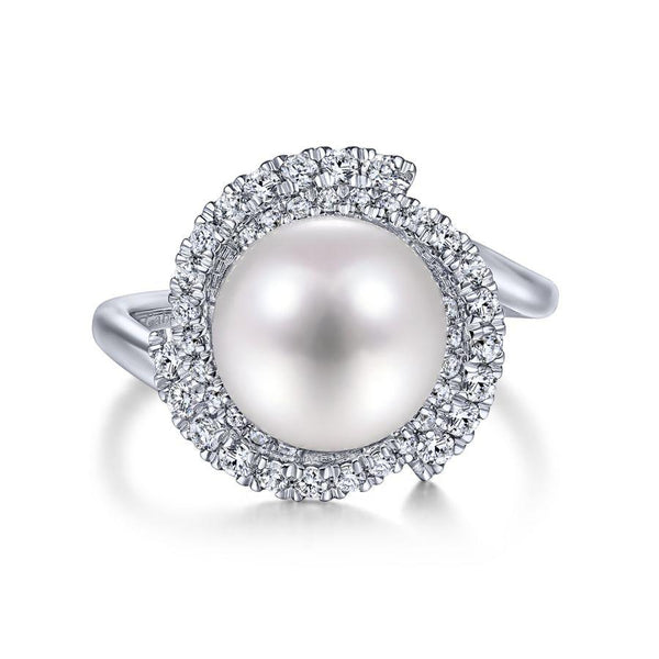 Gabriel & Co. Grace White Gold Jewelry Ring (0.41 CTW)