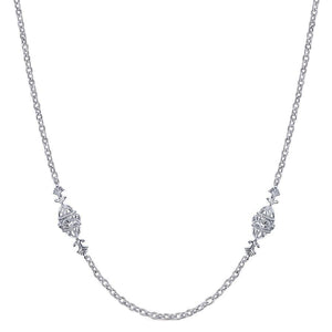 Gabriel & Co. Victorian Sterling Silver Necklace