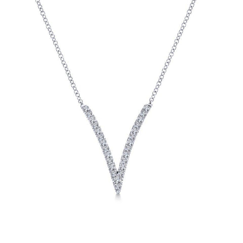 Gabriel & Co. Kaslique White Gold Necklace (0.29 CTW)