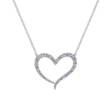 Load image into Gallery viewer, Gabriel &amp; Co. Eternal Love White Gold Necklace (0.49 CTW)