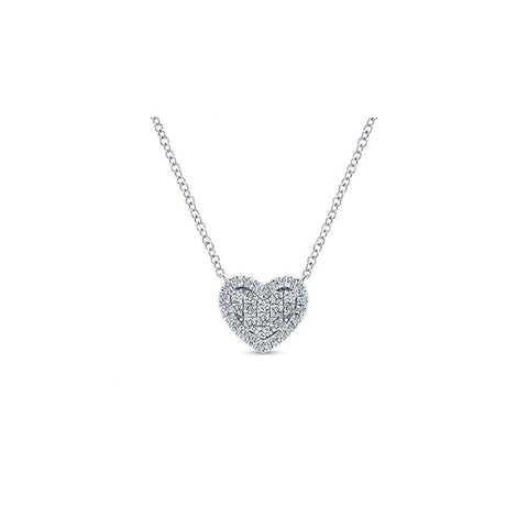 Gabriel & Co. Eternal Love White Gold Necklace (0.25 CTW)