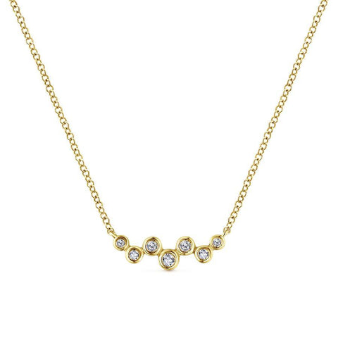 Gabriel & Co. Lusso Yellow Gold Necklace (0.08 CTW)
