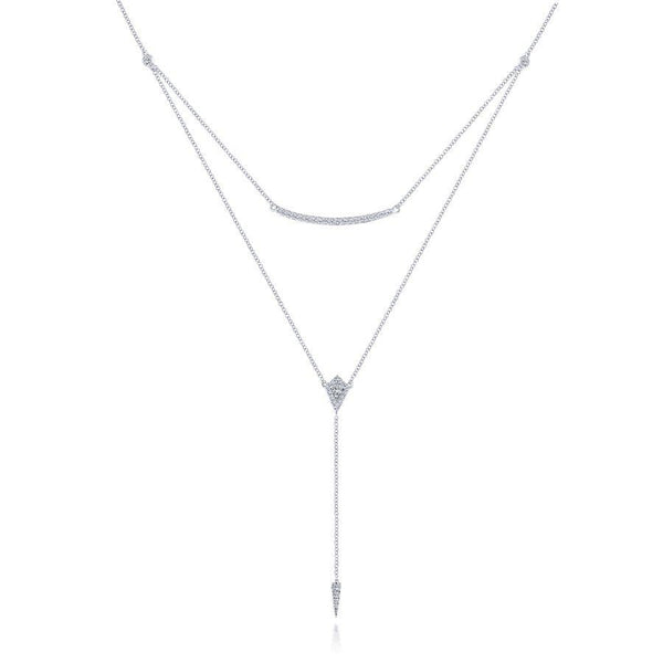 Gabriel & Co. Kaslique White Gold Necklace (0.44 CTW)