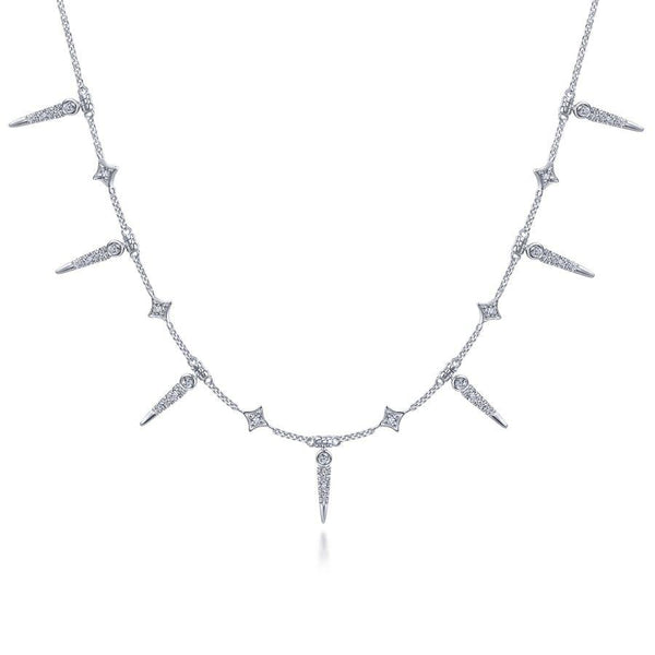 Gabriel & Co. Kaslique White Gold Necklace (0.26 CTW)