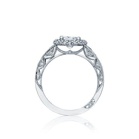 Tacori 18k White Gold Blooming Beauties White Gold Engagement Ring Setting (0.89 CTW)