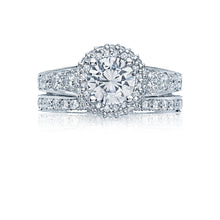 Load image into Gallery viewer, Tacori 18k White Gold Blooming Beauties White Gold Round Diamond Engagement Ring (0.81 CTW)