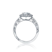 Load image into Gallery viewer, Tacori 18k White Gold Blooming Beauties White Gold Oval Diamond Engagement Ring (0.71 CTW)