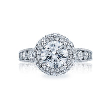 Load image into Gallery viewer, Tacori 18k White Gold Blooming Beauties Round Diamond Engagement Ring (1.19 CTW)