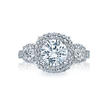 Load image into Gallery viewer, Tacori 18k White Gold Blooming Beauties Round Diamond Engagement Ring (1.27 CTW)