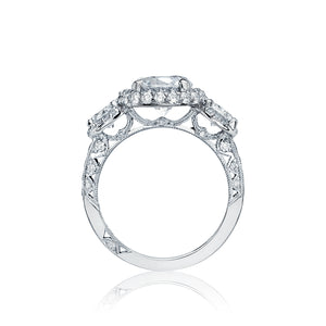 Tacori 18k White Gold Blooming Beauties Round Diamond Engagement Ring (1.65 CTW)
