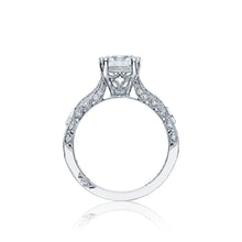 Load image into Gallery viewer, Tacori 18k White Gold Ribbon Cushion Diamond Engagement Ring (0.36 CTW)