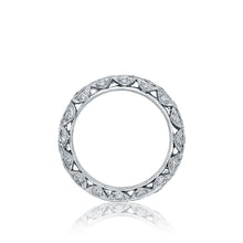 Load image into Gallery viewer, Tacori 18k White Gold Classic Crescent Diamond Wedding Band (2 CTW)