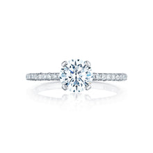 Load image into Gallery viewer, Tacori 18k White Gold Petite Crescent Round Diamond Engagement Ring (0.23 CTW)