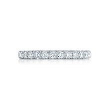 Load image into Gallery viewer, Tacori 18k White Gold Petite Crescent Diamond Wedding Band (0.65 CTW)