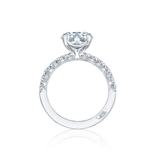 Load image into Gallery viewer, Tacori 18k White Gold Petite Crescent Round Diamond Engagement Ring (0.57 CTW)