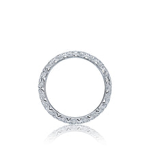 Load image into Gallery viewer, Tacori 18k White Gold Petite Crescent Diamond Wedding Band (0.68 CTW)