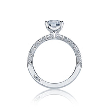 Load image into Gallery viewer, Tacori 18k White Gold Petite Crescent Round Diamond Engagement Ring (0.34 CTW)
