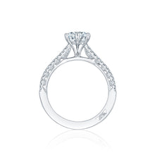 Load image into Gallery viewer, Tacori 18k White Gold Petite Crescent Round Diamond Engagement Ring (0.25 CTW)