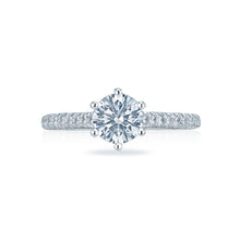Load image into Gallery viewer, Tacori 18k White Gold Petite Crescent Round Diamond Engagement Ring (0.43 CTW)