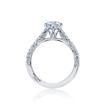 Load image into Gallery viewer, Tacori 18k White Gold Petite Crescent Round Diamond Engagement Ring (0.43 CTW)