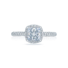 Load image into Gallery viewer, Tacori Petite Crescent Princess Diamond Engagement Ring (0.49 CTW)