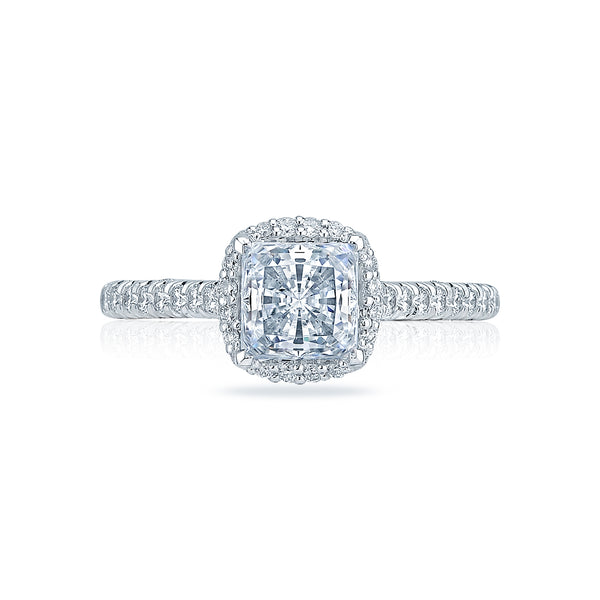 Tacori Petite Crescent Princess Diamond Engagement Ring Setting   (0.49 CTW)