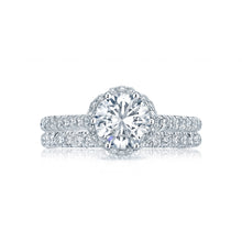 Load image into Gallery viewer, Tacori 18k White Gold Petite Crescent Round Diamond Engagement Ring (0.5 CTW)