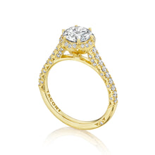 Load image into Gallery viewer, Tacori 18k Yellow Gold Petite Crescent Round Diamond Engagement Ring (0.5 CTW)