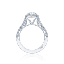 Load image into Gallery viewer, Tacori 18k White Gold Classic Crescent Round Diamond Engagement Ring (0.79 CTW)